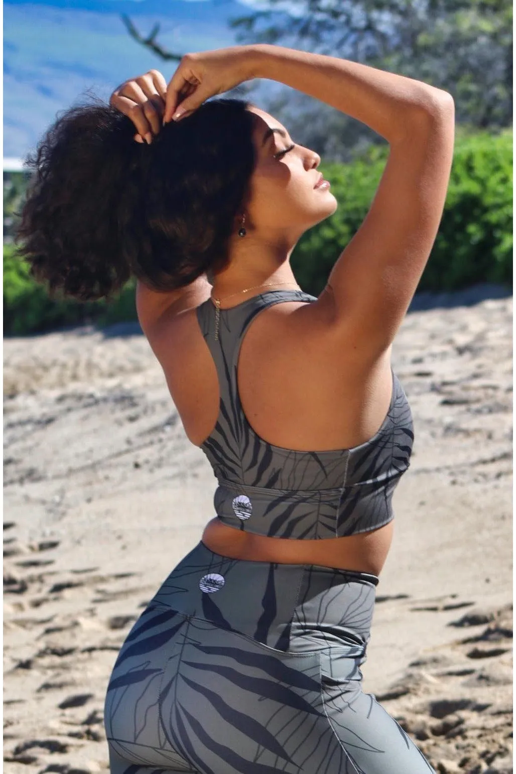'Ōkupu Longline sports bra