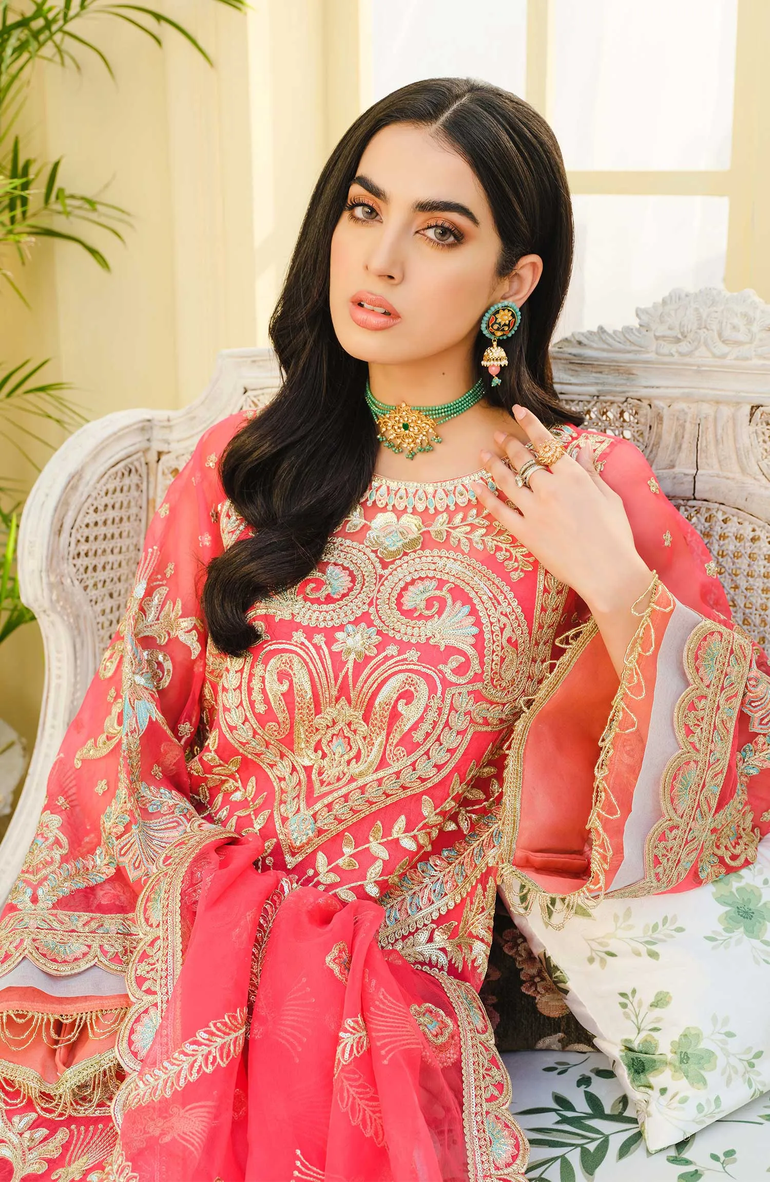 Latest Fancy Salwar Kameez in Vibrant Pink Color #PF424