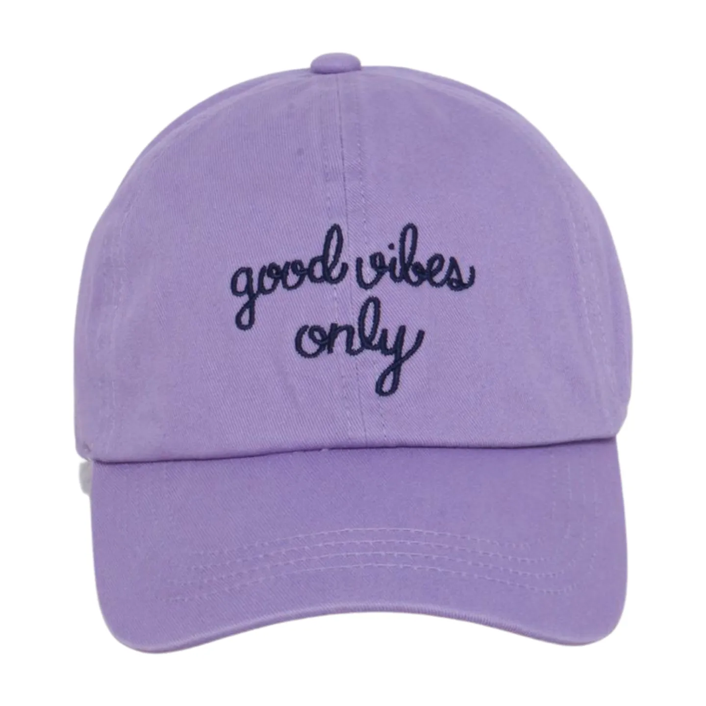 LCAP3477 - "GOOD VIBES ONLY" EMBROIDERED BASEBALL CAP