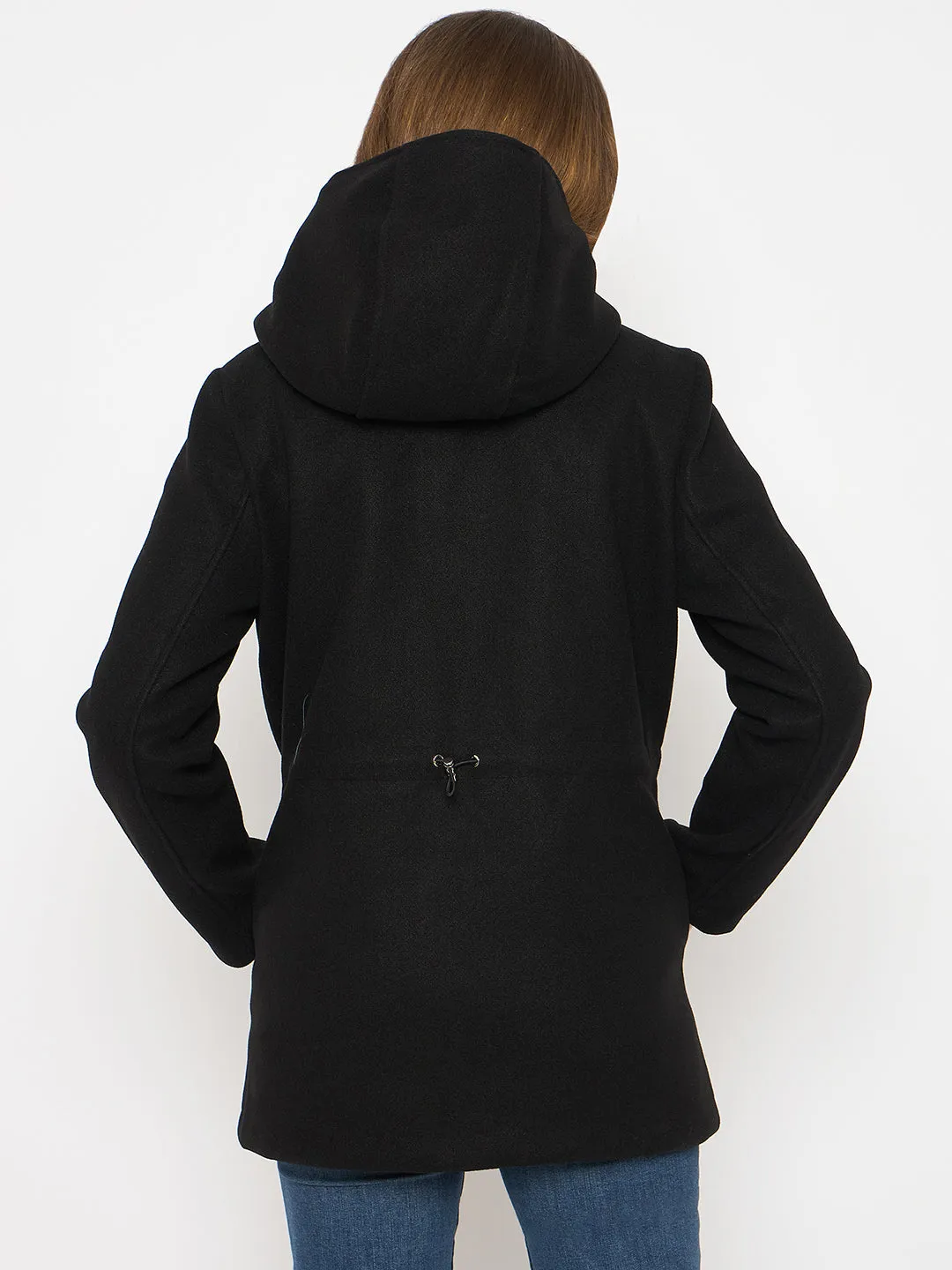 Madame Reversible Black Quilted Reversible Down Jacket