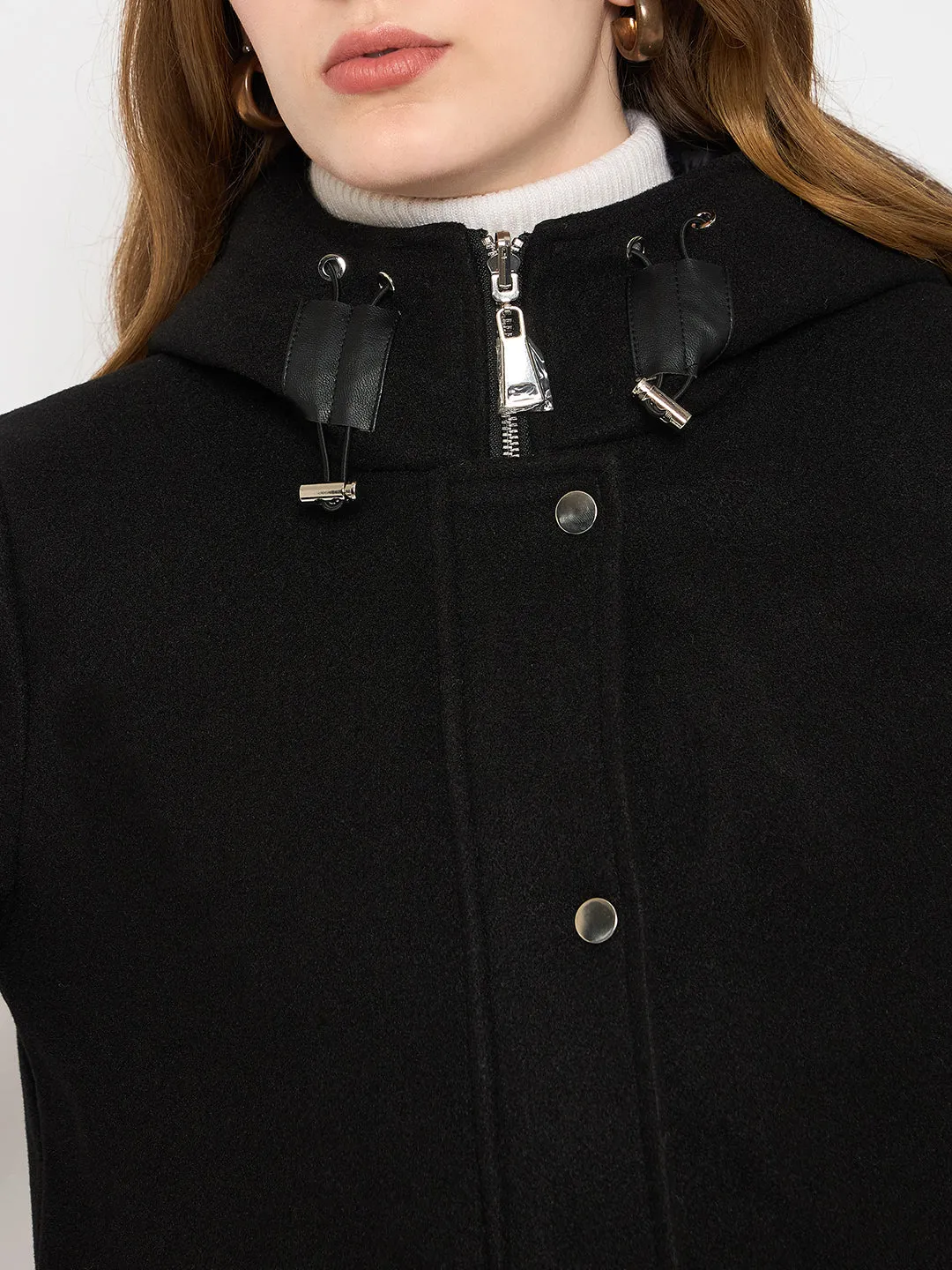 Madame Reversible Black Quilted Reversible Down Jacket