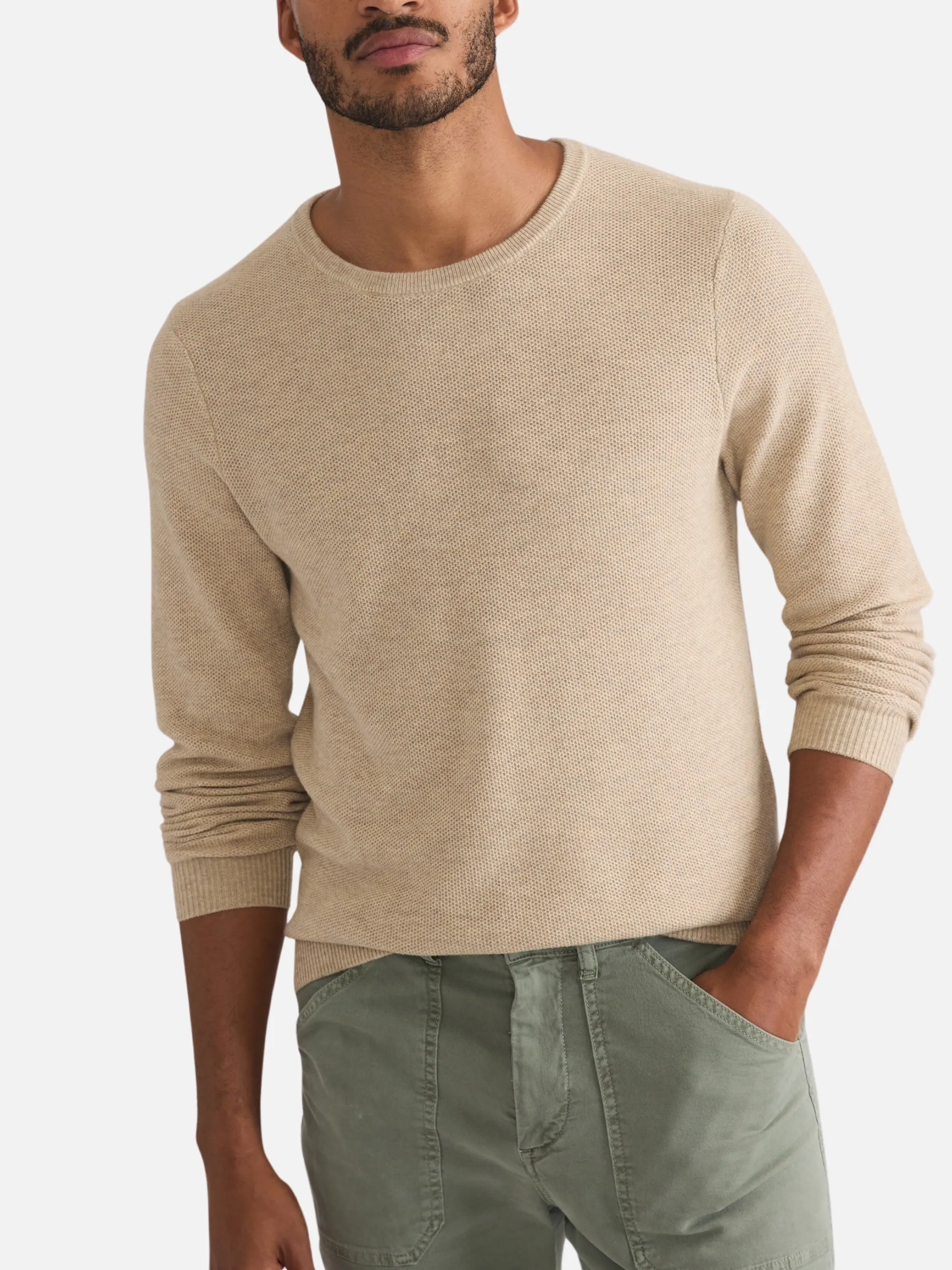 Marine Layer Sweater Tee - Driftwood