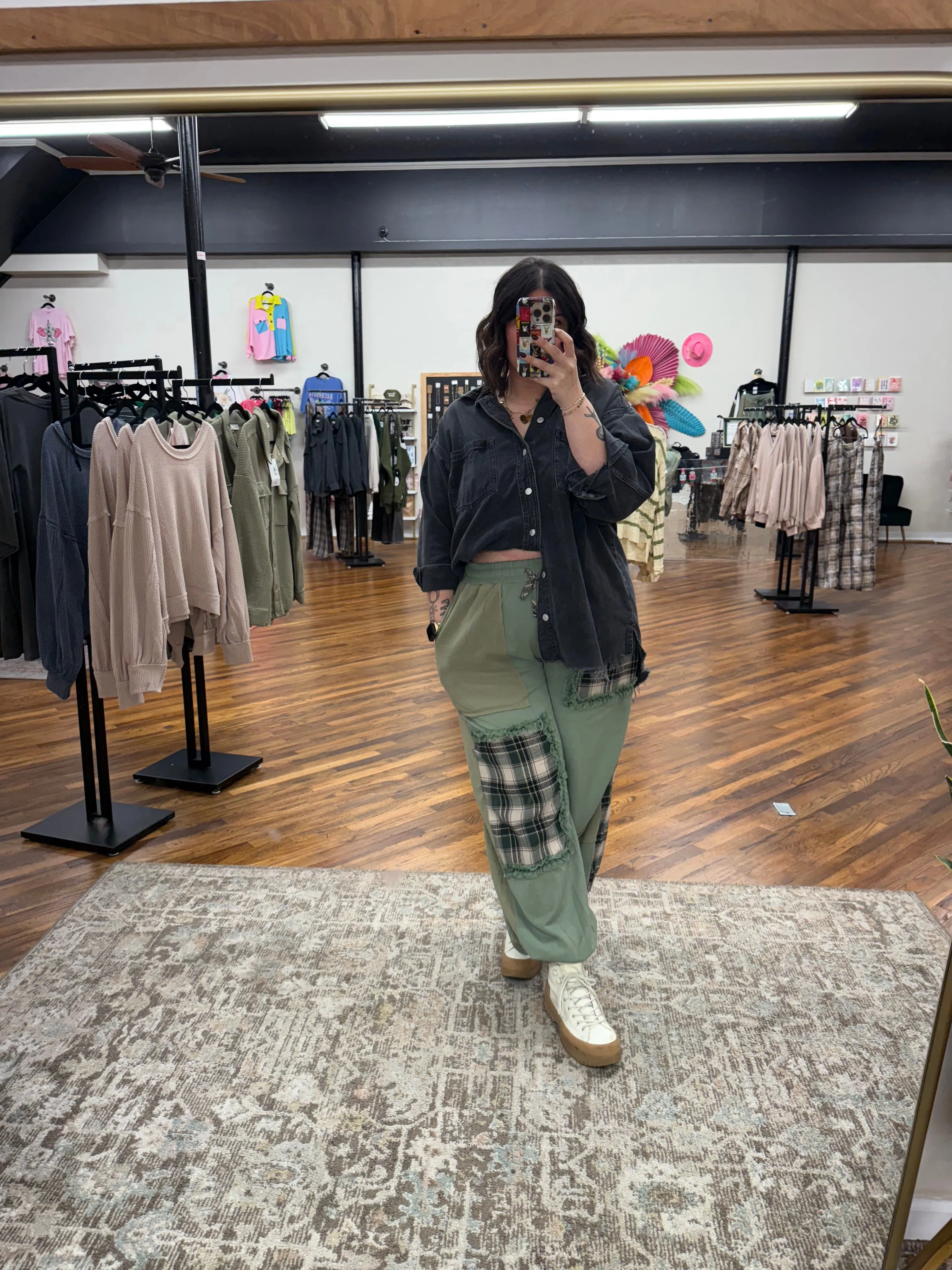 Matcha Plaid Joggers