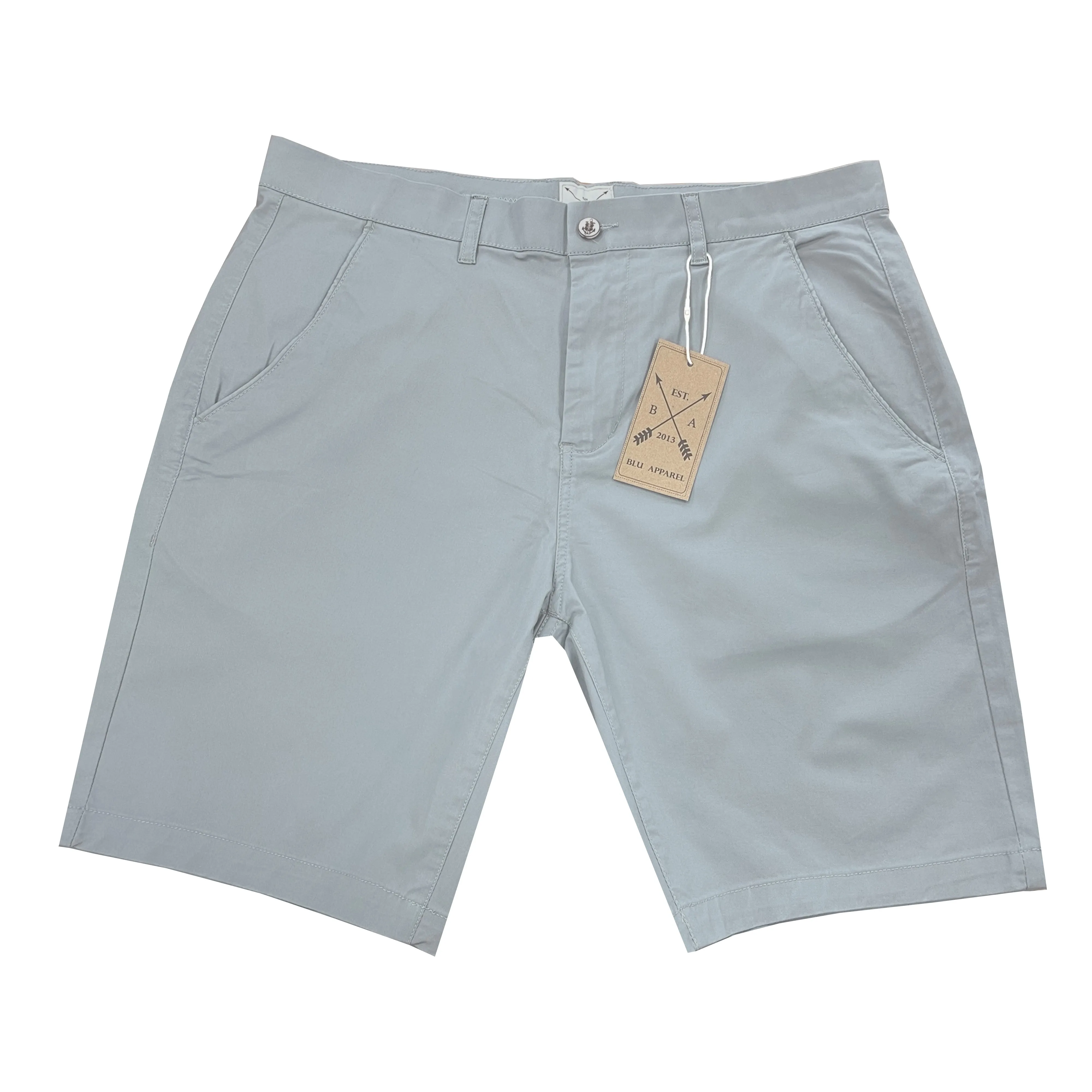 Men's Cotton Stretch Chino Shorts - Black