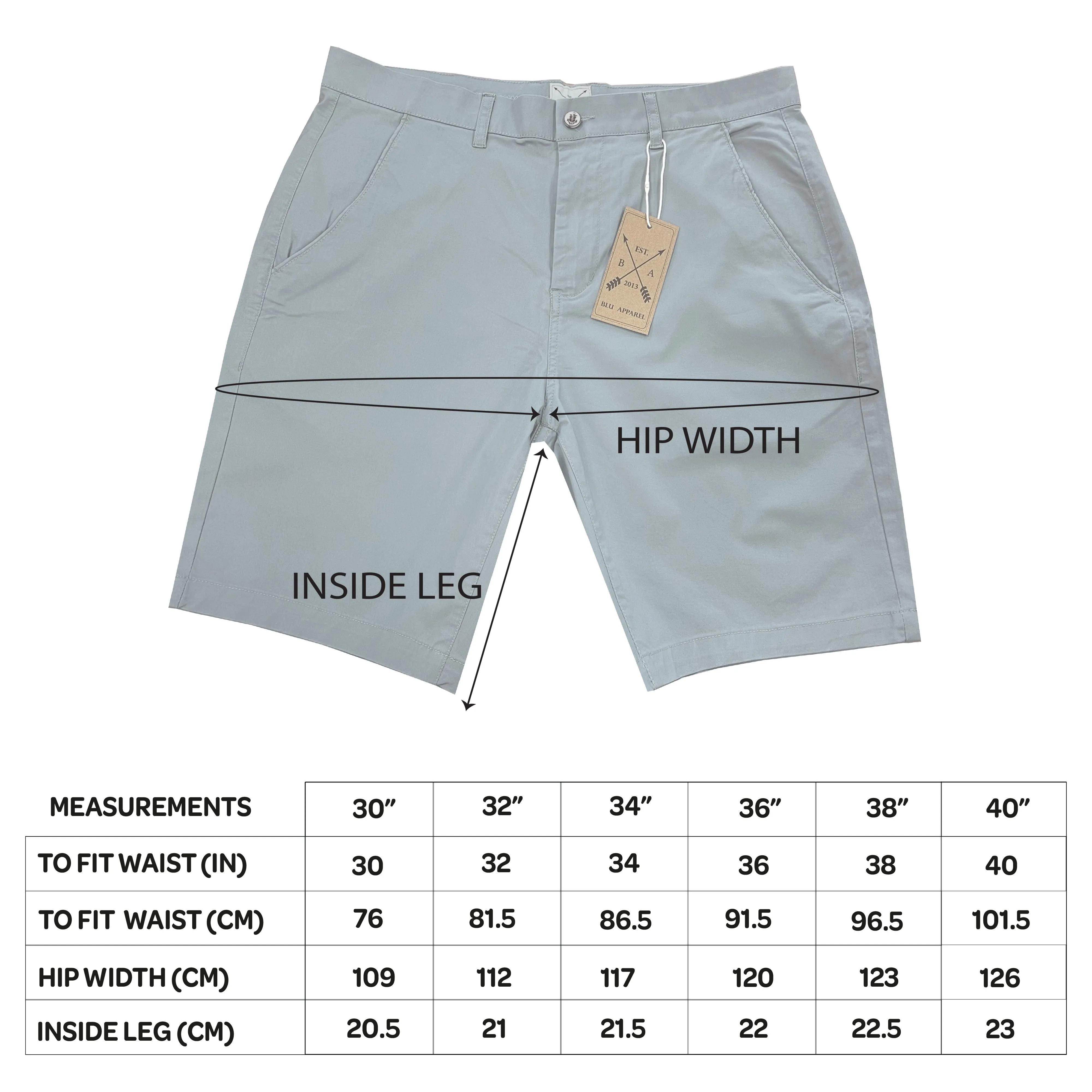 Men's Cotton Stretch Chino Shorts - Black