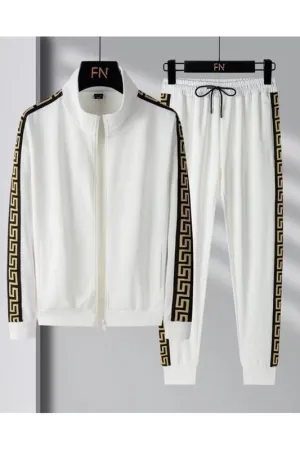 Men's Innovator Zip Up Graphic Designed Sides Tracksuit