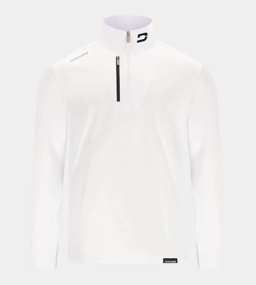 MEN'S ULTRA BLEND GOLF MIDLAYER 1/4 ZIP - WHITE
