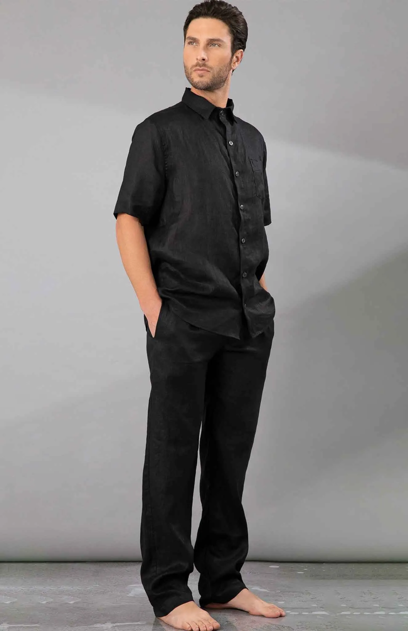 Midnight Summer | Black Co-ord Cotton Linen