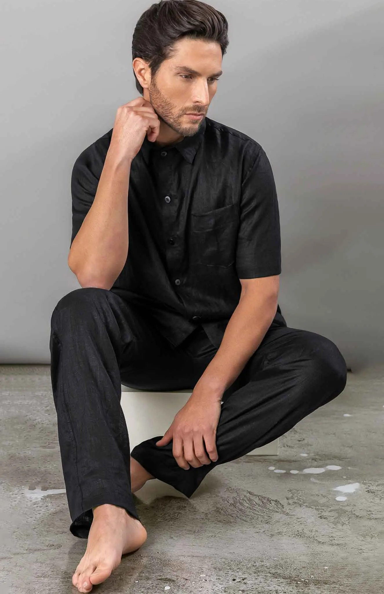 Midnight Summer | Black Co-ord Cotton Linen