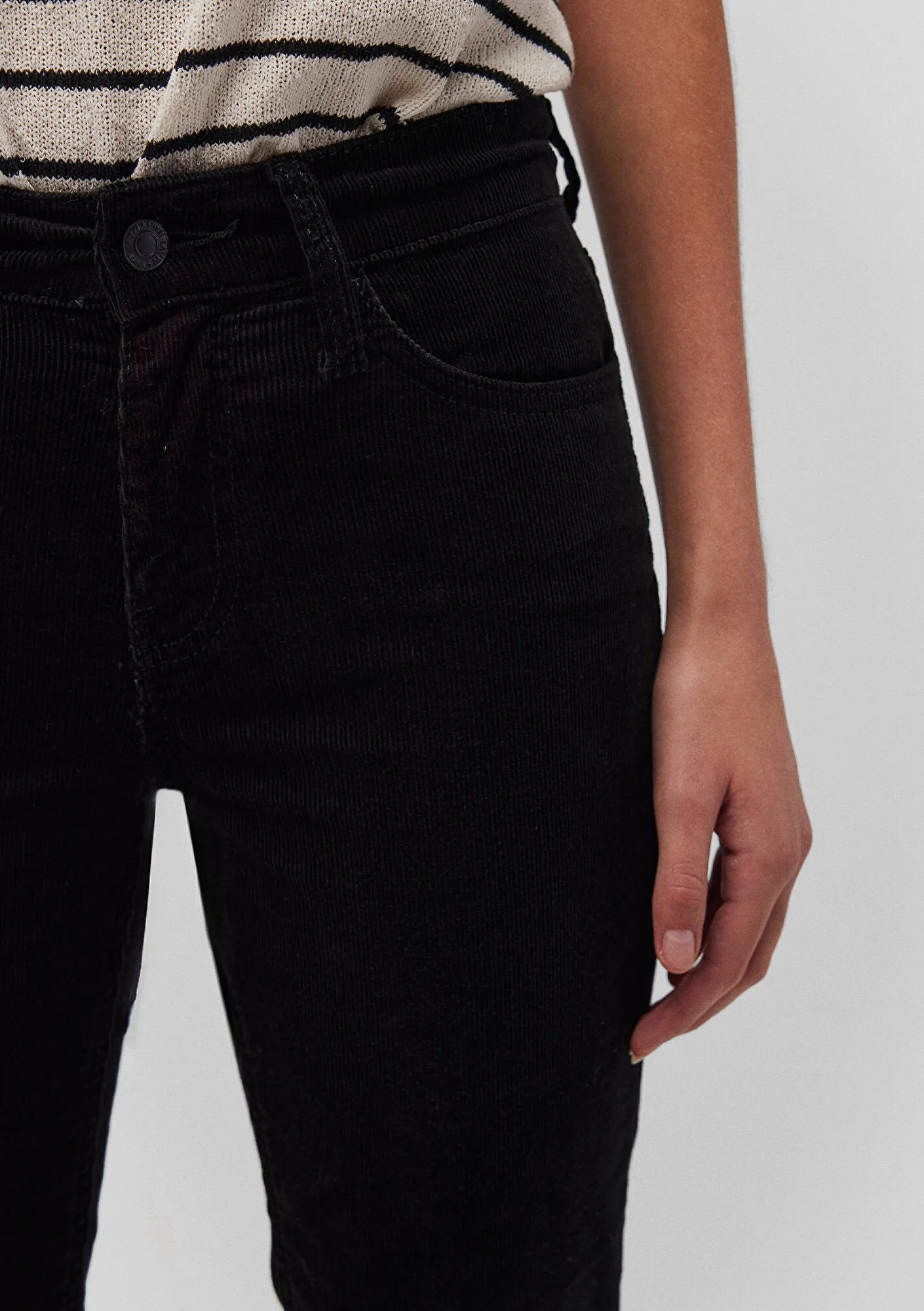 Molly Black Cord Pants