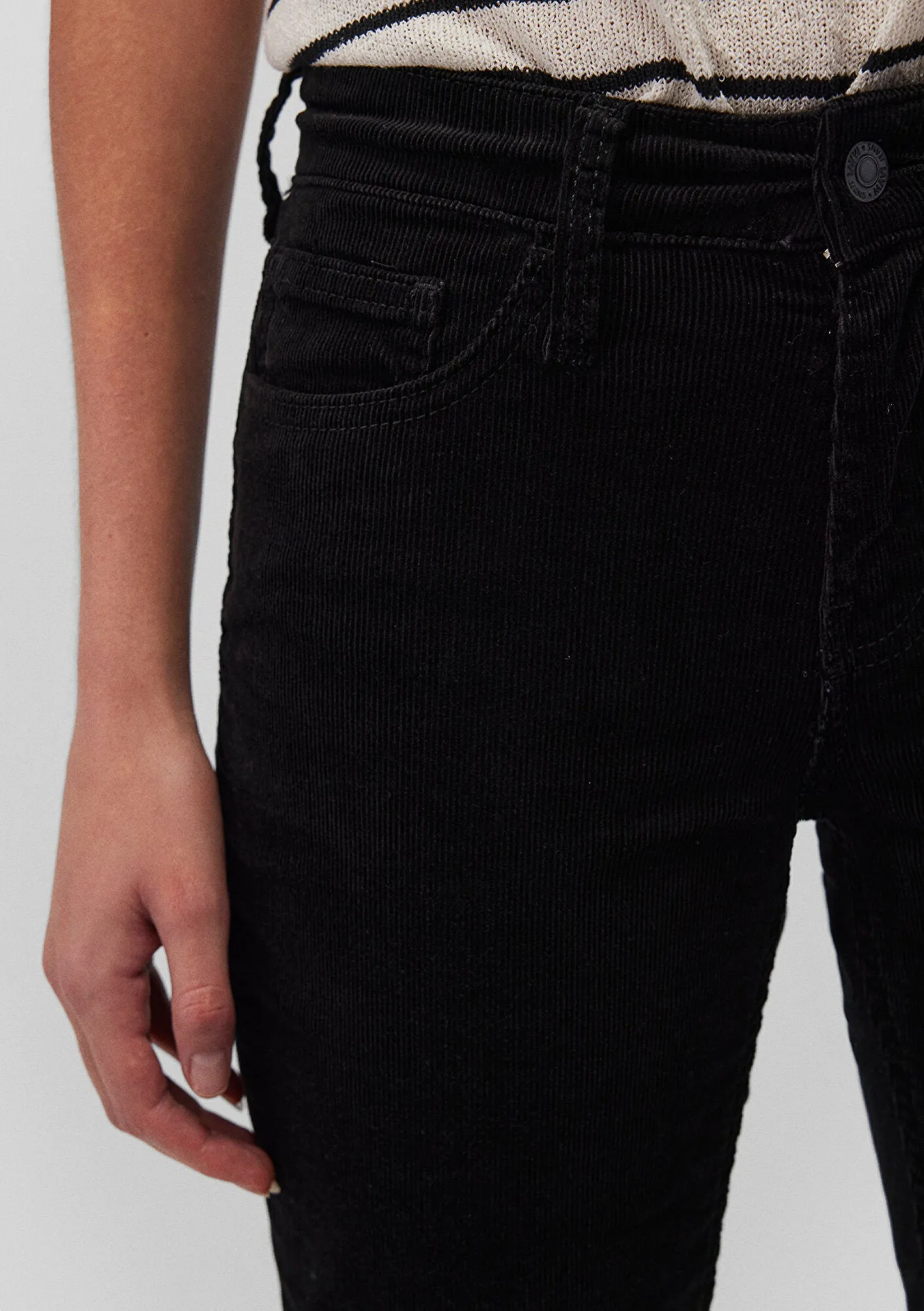 Molly Black Cord Pants