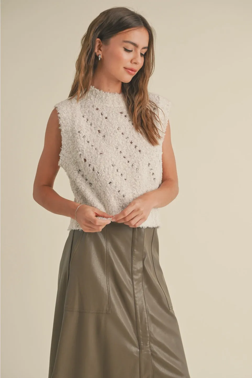 Natural Beauty Knitted Vest