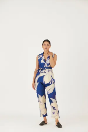 New Season Fall 24/Summer 25-Jacket Set-Linen-Chicory Blue-YAMLS20-Fashion Edit Yam