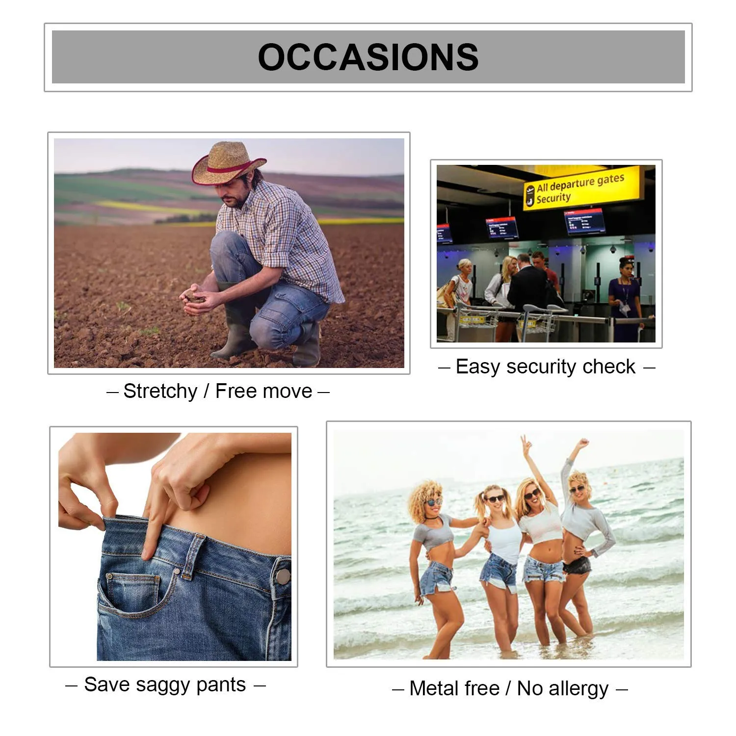 No Show Stretch Belt for Women Elastic Belt with Flat Buckle for Jeans Pants