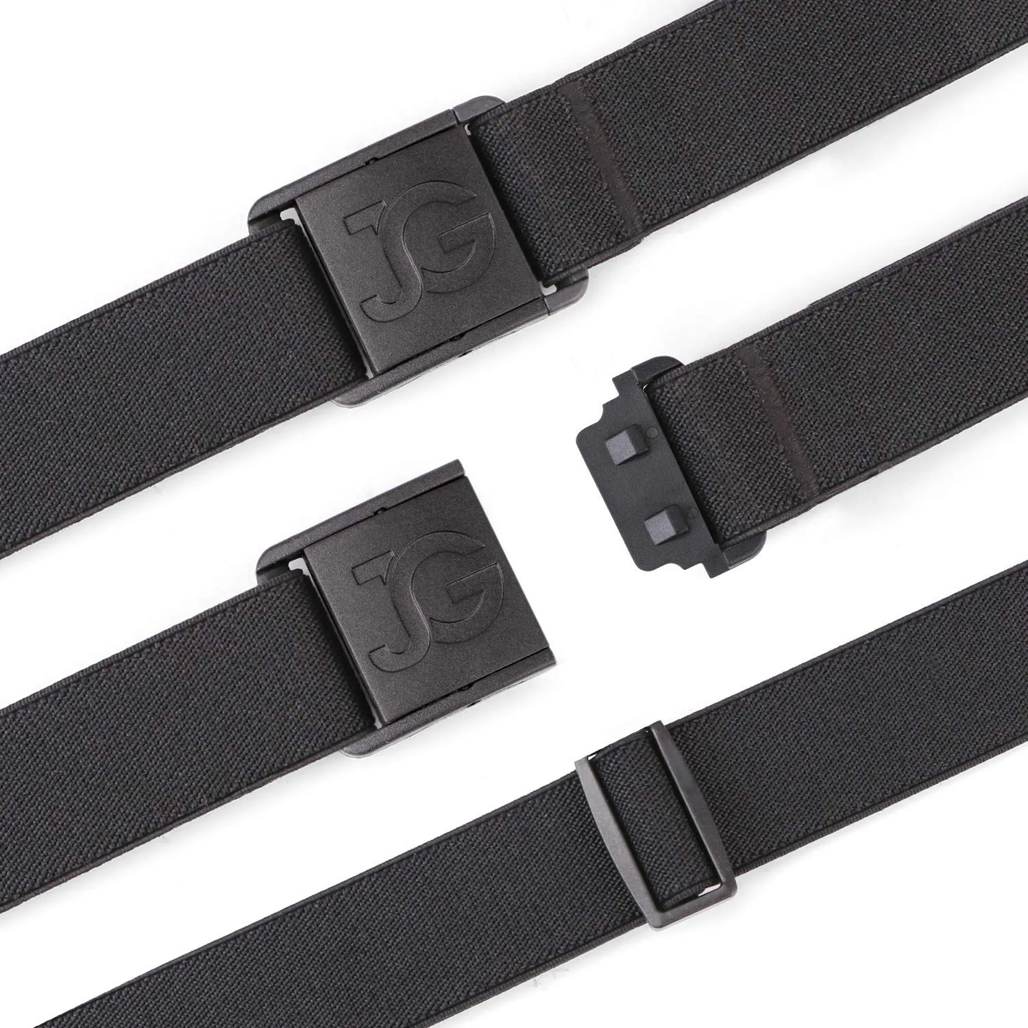 No Show Stretch Belt for Women Elastic Belt with Flat Buckle for Jeans Pants
