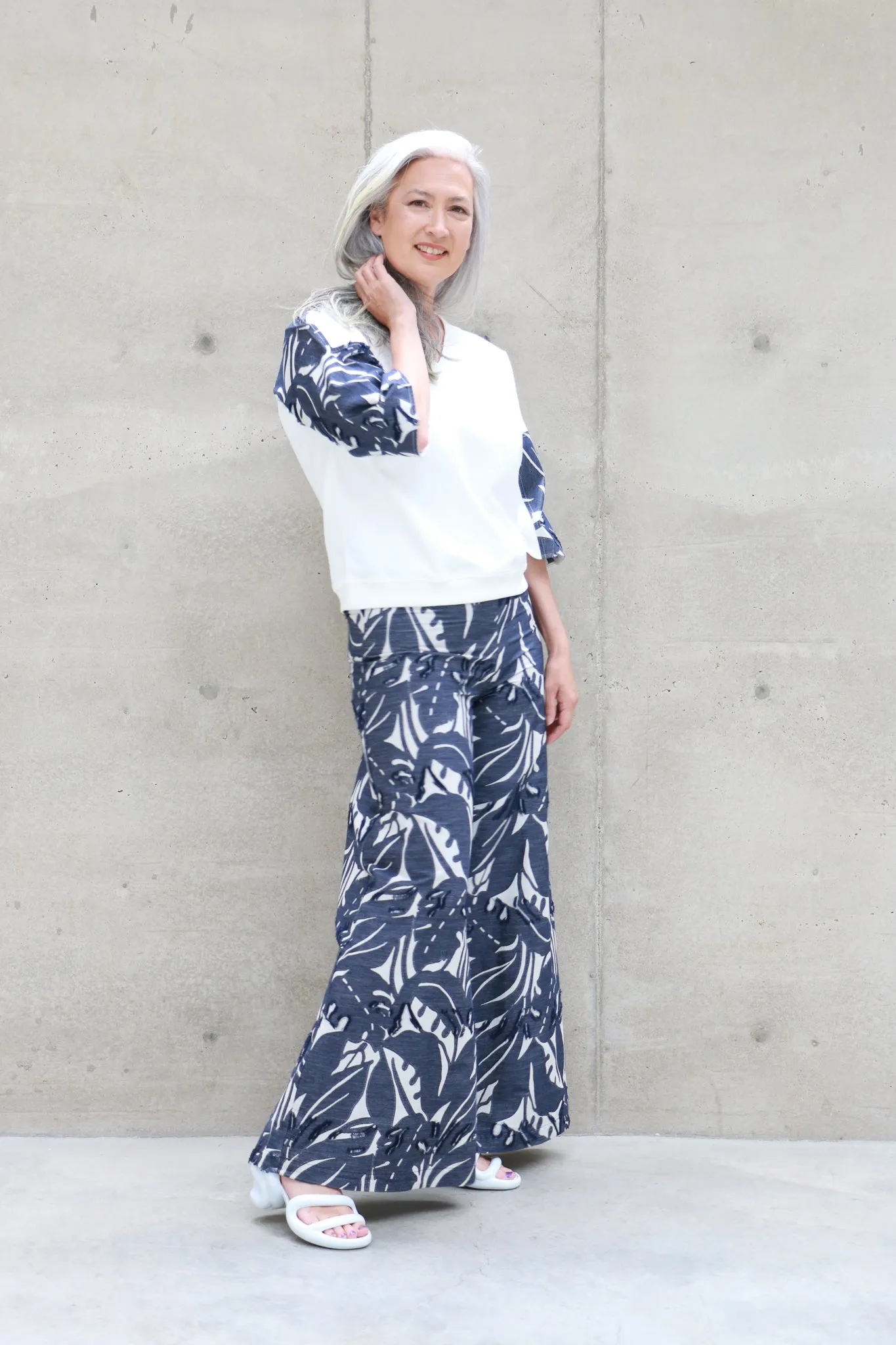 NY 77 Design Brocade Top