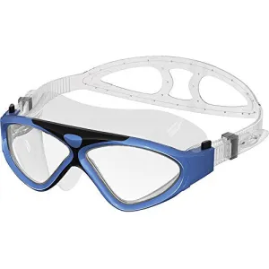 OutdoorMaster Swim Mask - Wide View One-Piece Swimming Goggles with Super Leakproof Design, 100% UV Protection, Anti-Fog Coating & Free Protective Case - for Men, Women & Youth Blue