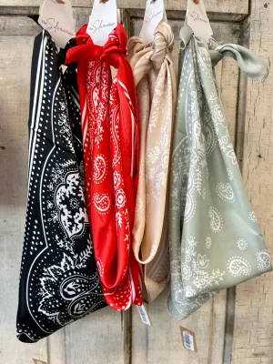 Paisley Bandana Satin Scarf
