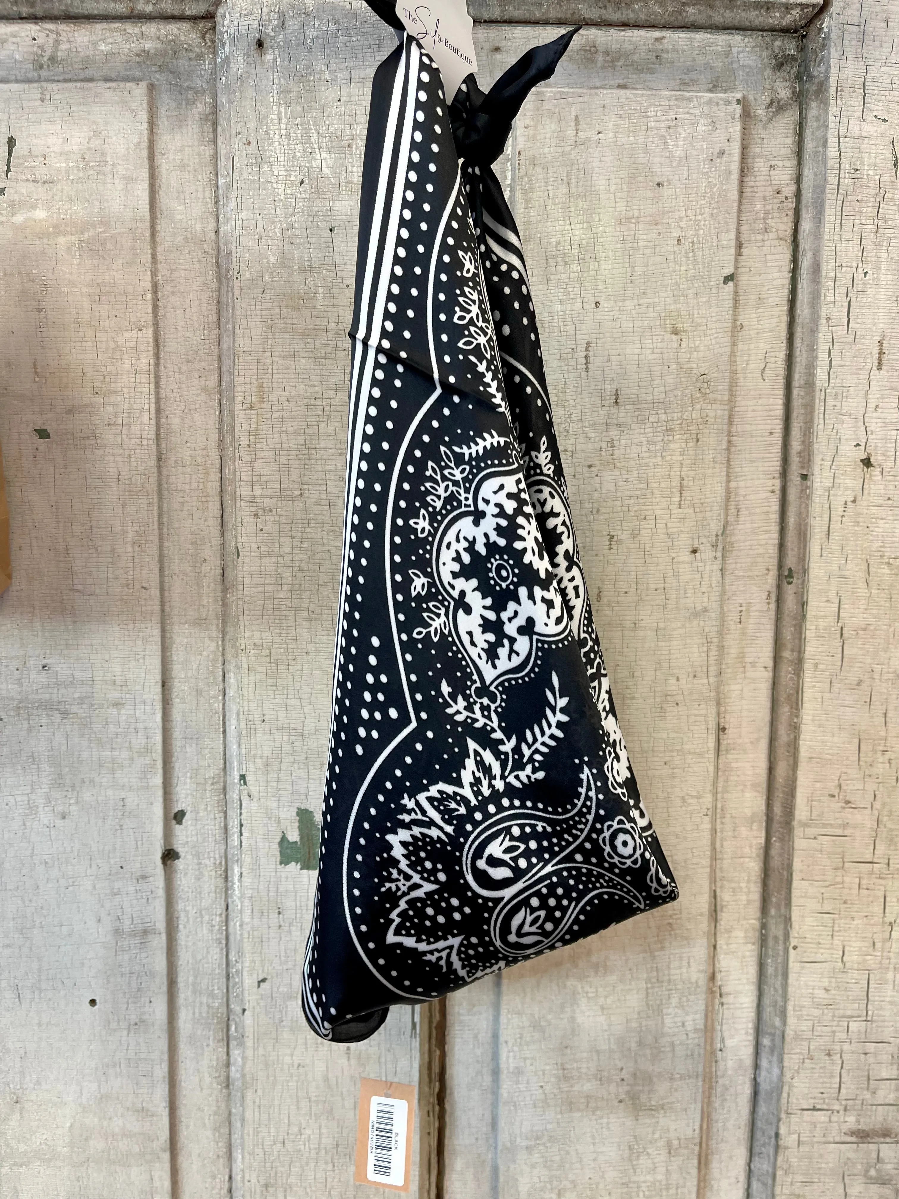 Paisley Bandana Satin Scarf