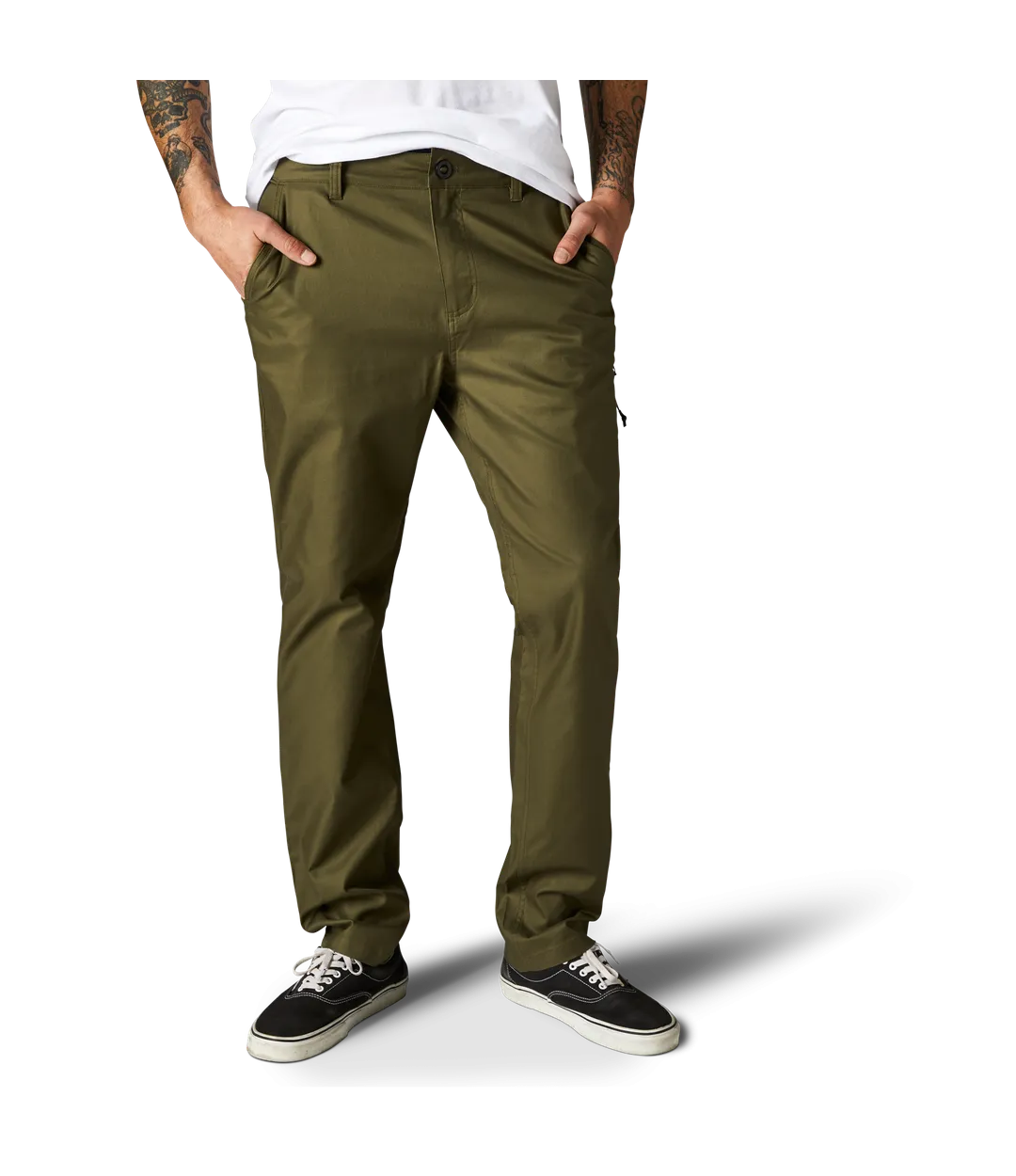 PANTALON FOX ESSEX STRETCH VERDE