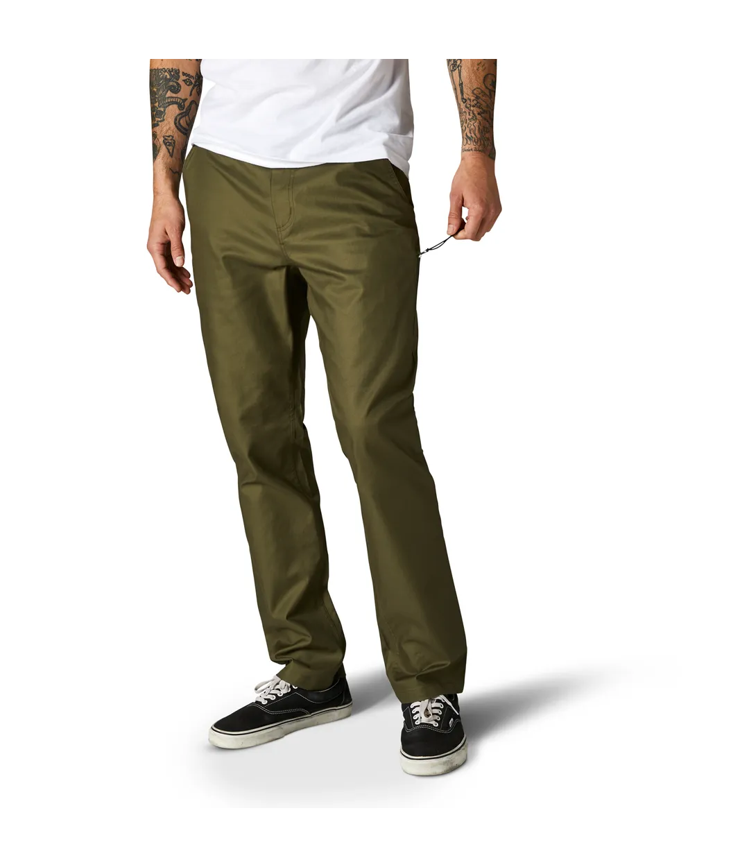 PANTALON FOX ESSEX STRETCH VERDE