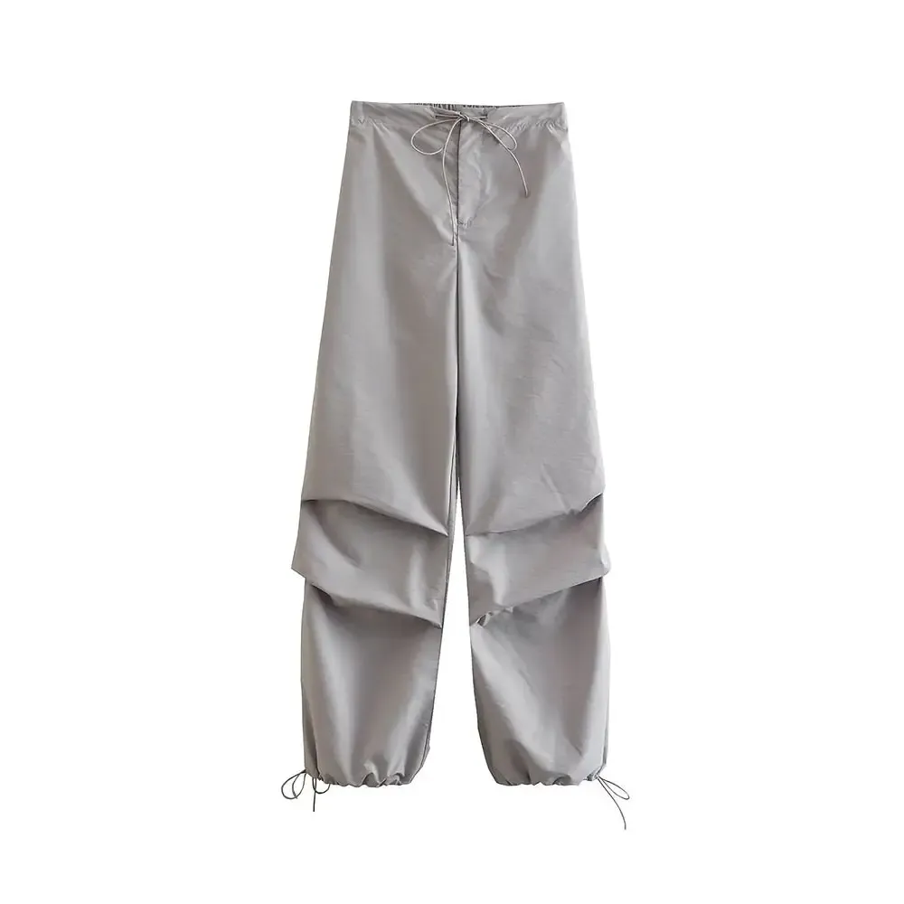 Parachute Gray Y2K Unisex Pants