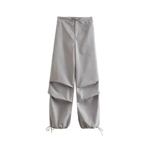 Parachute Gray Y2K Unisex Pants