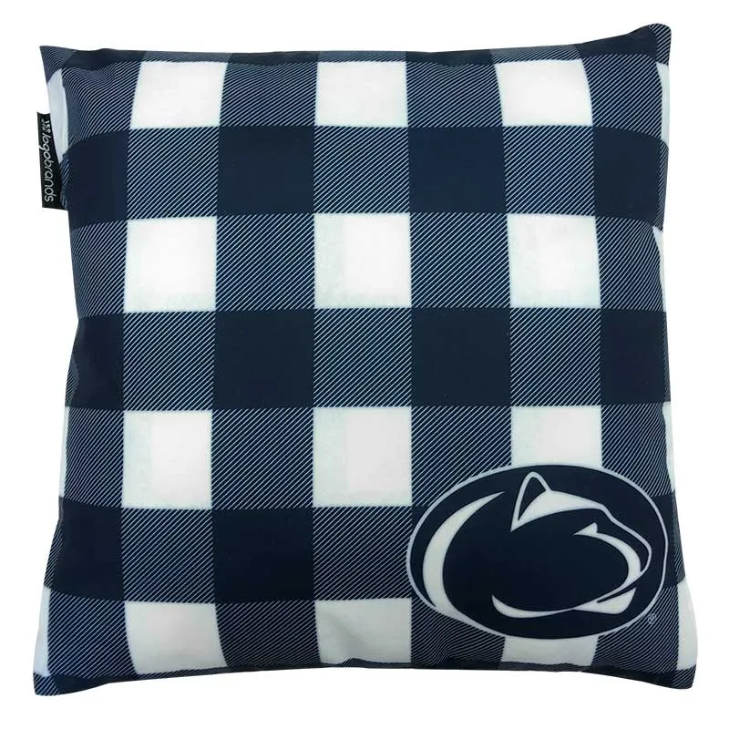 Penn State Plaid Outdoor Pillow