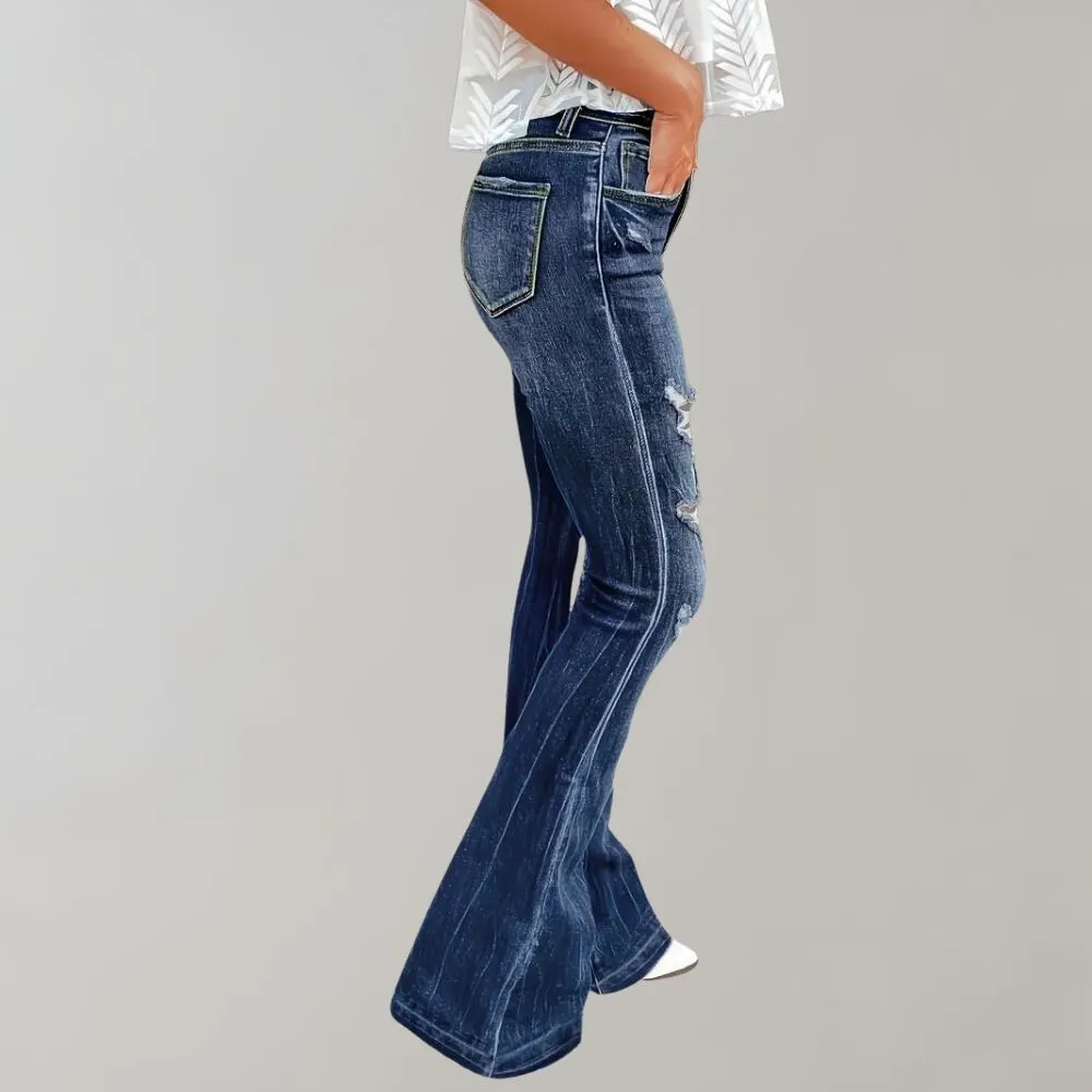 Pirkko - trendy flared trousers with style and comfort