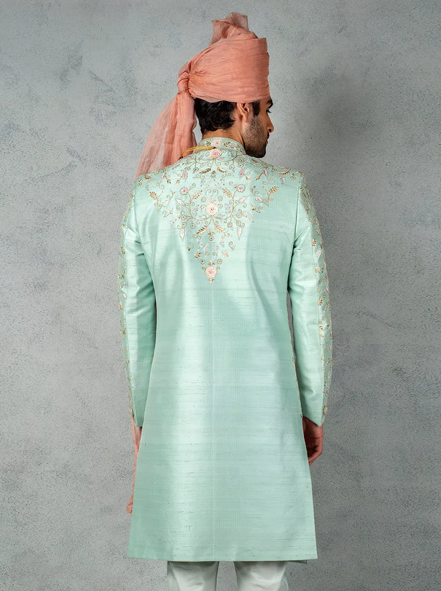 Pista & Pink Sherwani | TULA