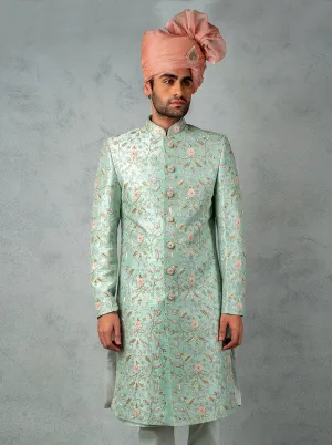 Pista & Pink Sherwani | TULA