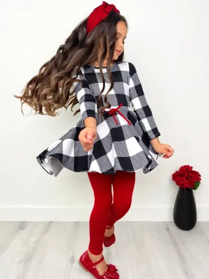 Plaid Hi-Lo Tunic and Legging Set