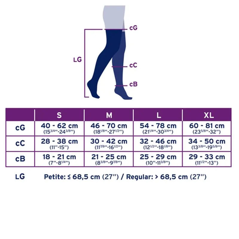 PR/1 JOBST ULTRASHEER WOMEN, THIGH HIGH W/SIL DOT BAND, 30-40MMHG, MD, NATURAL, OPEN TOE