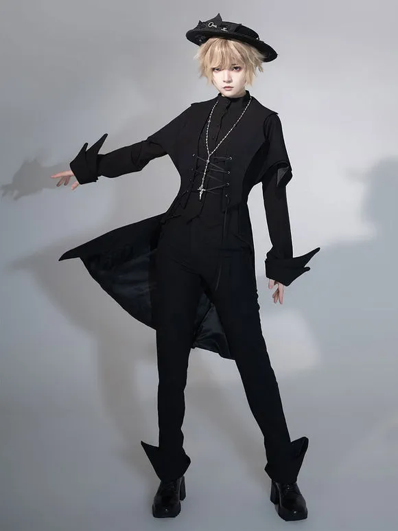 【Pre-sell】 Gothic Lolita Ouji Fashion Straight-leg Pants