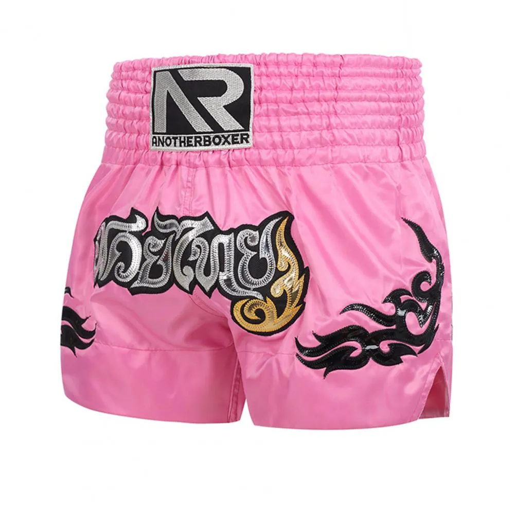 Premium Muay Thai Kickboxing Shorts – Unisex Martial Arts Training Pants, High Elasticity, Breathable with Cord Design for Men, Women, Boys & Girls