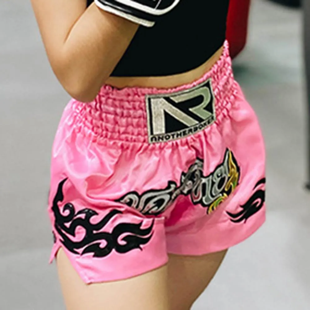 Premium Muay Thai Kickboxing Shorts – Unisex Martial Arts Training Pants, High Elasticity, Breathable with Cord Design for Men, Women, Boys & Girls