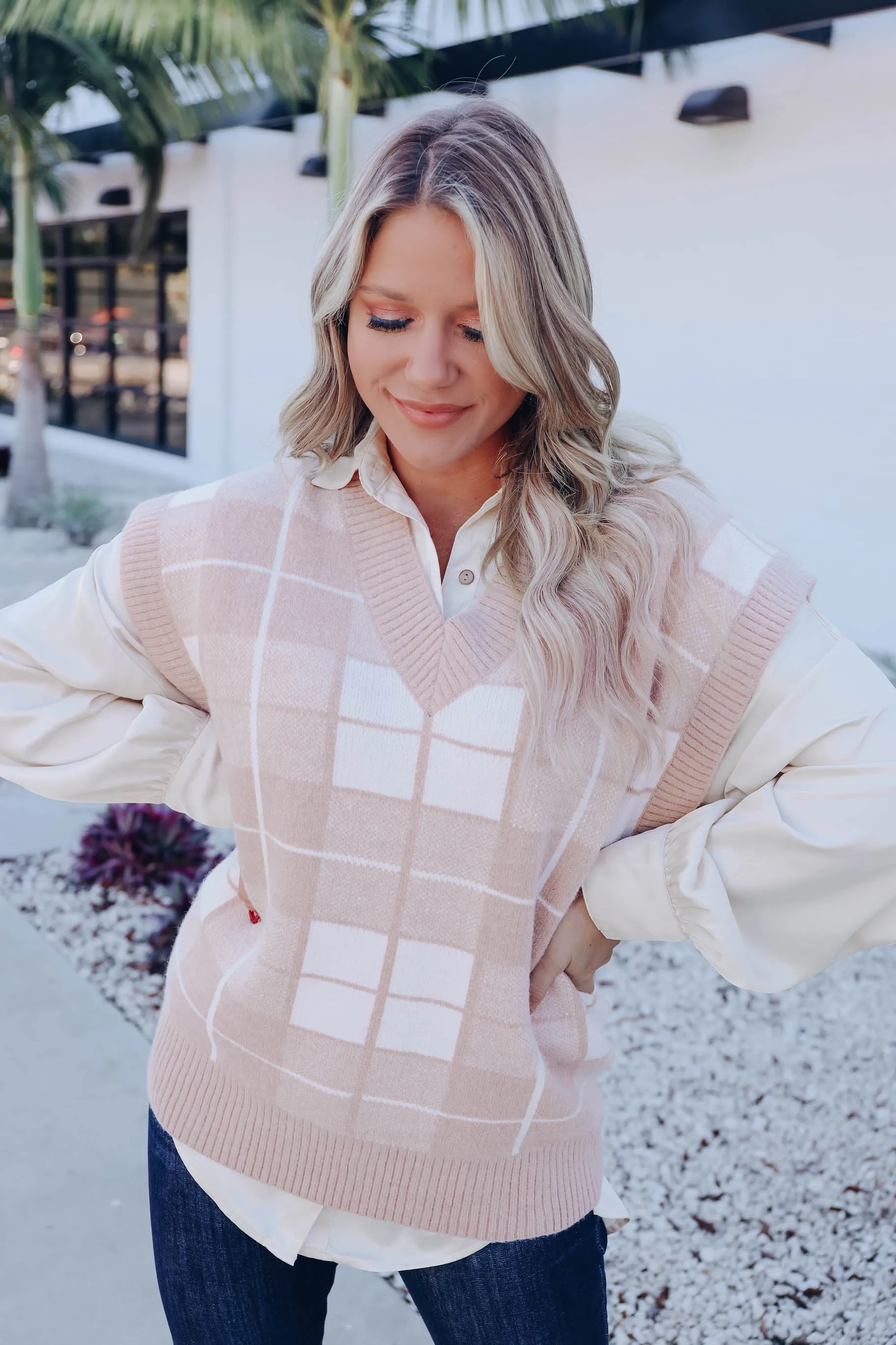 Preppy Plaid Sweater Vest