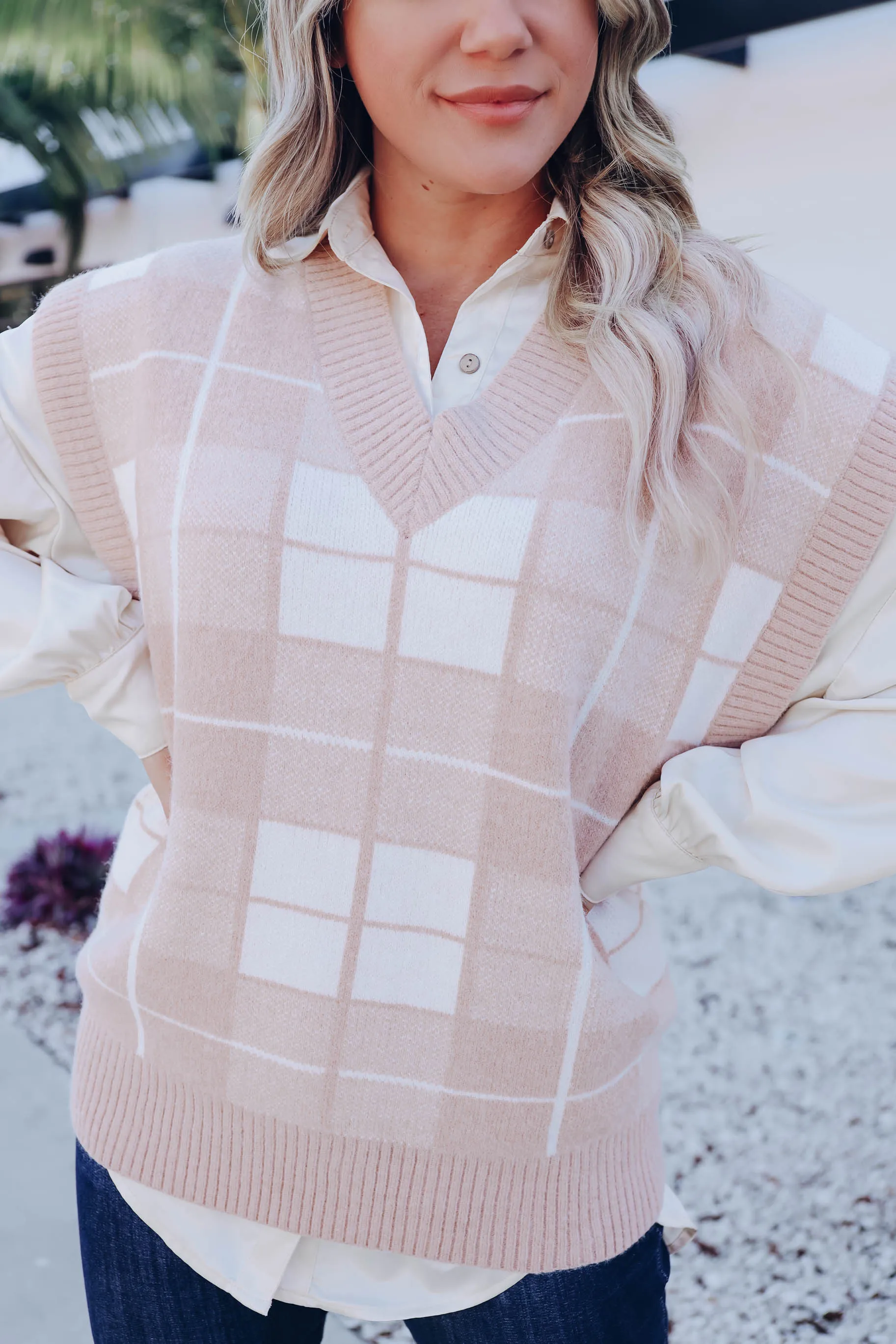 Preppy Plaid Sweater Vest