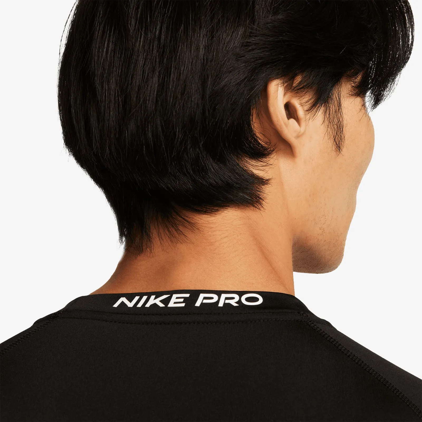 Pro Dri-FIT Long-Sleeve Compression Shirt - Black/White