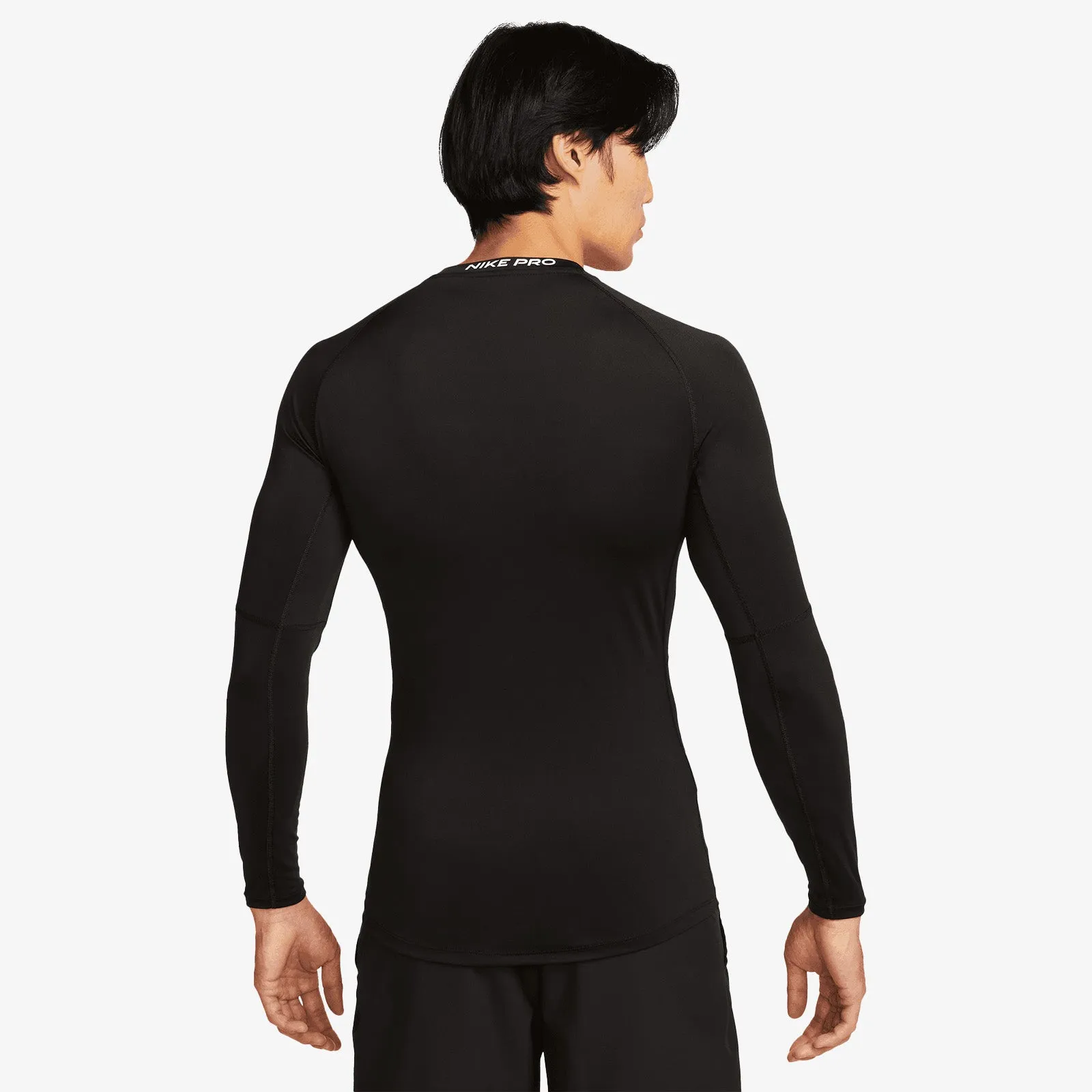 Pro Dri-FIT Long-Sleeve Compression Shirt - Black/White