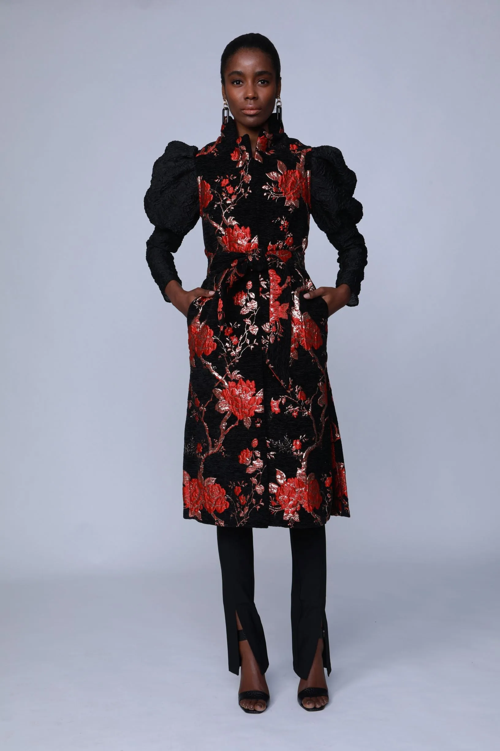 Rakina - Black Velvet Duster