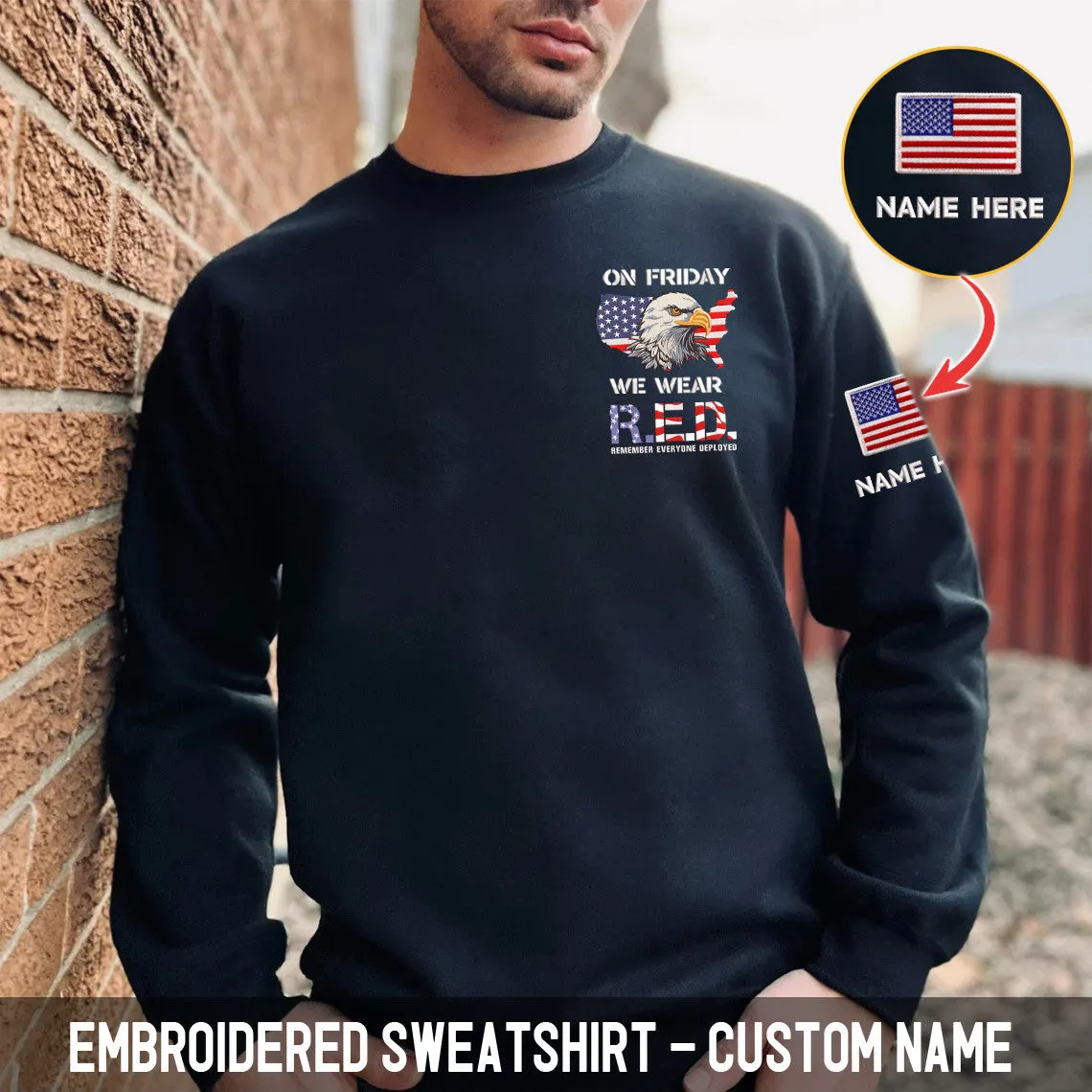 R.E.D Friday Remembrance Sweatshirt and Hoodie: Wear Red, Show Your Patriotism