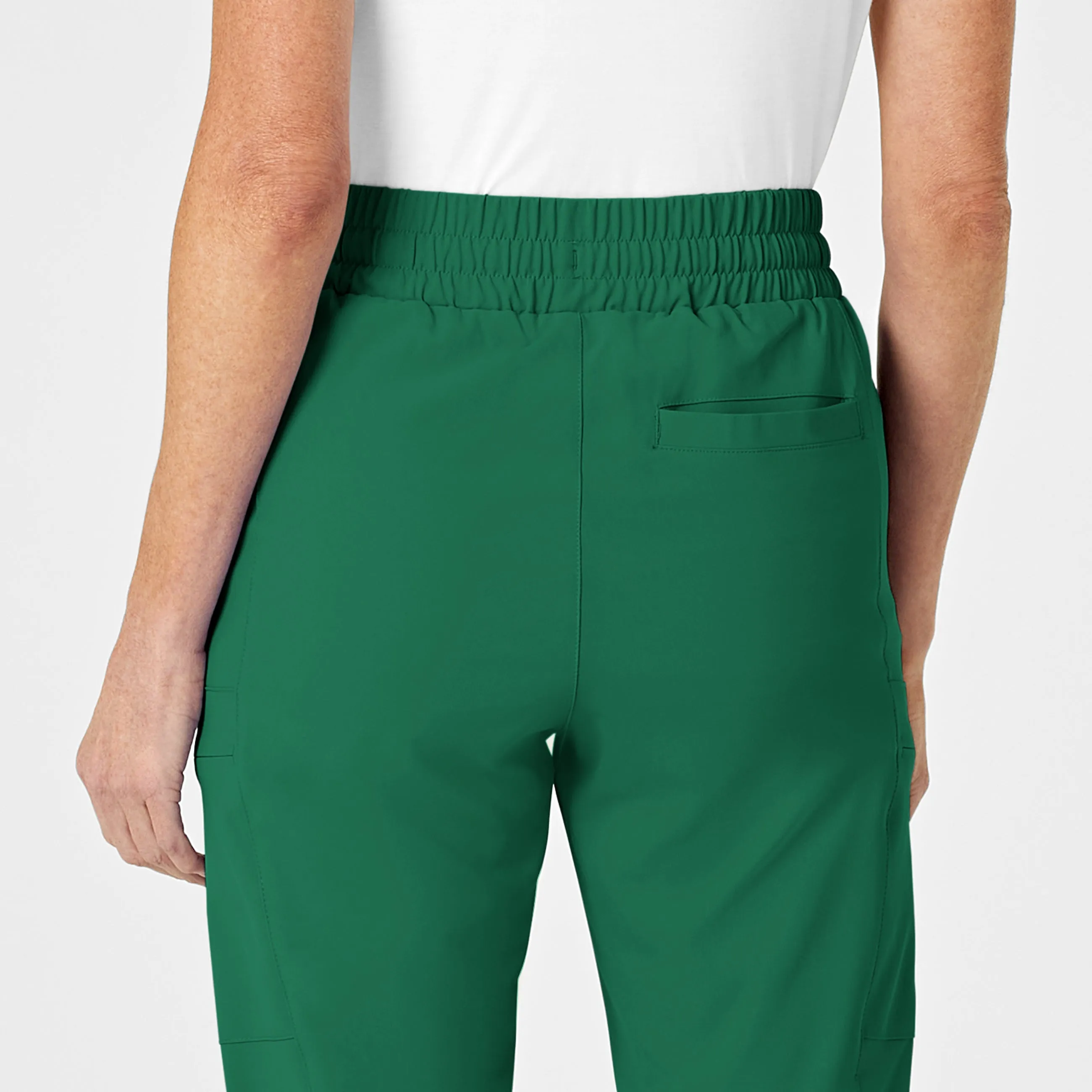 RENEW 5334 High Waist Slim Leg Scrub Pants Hunter