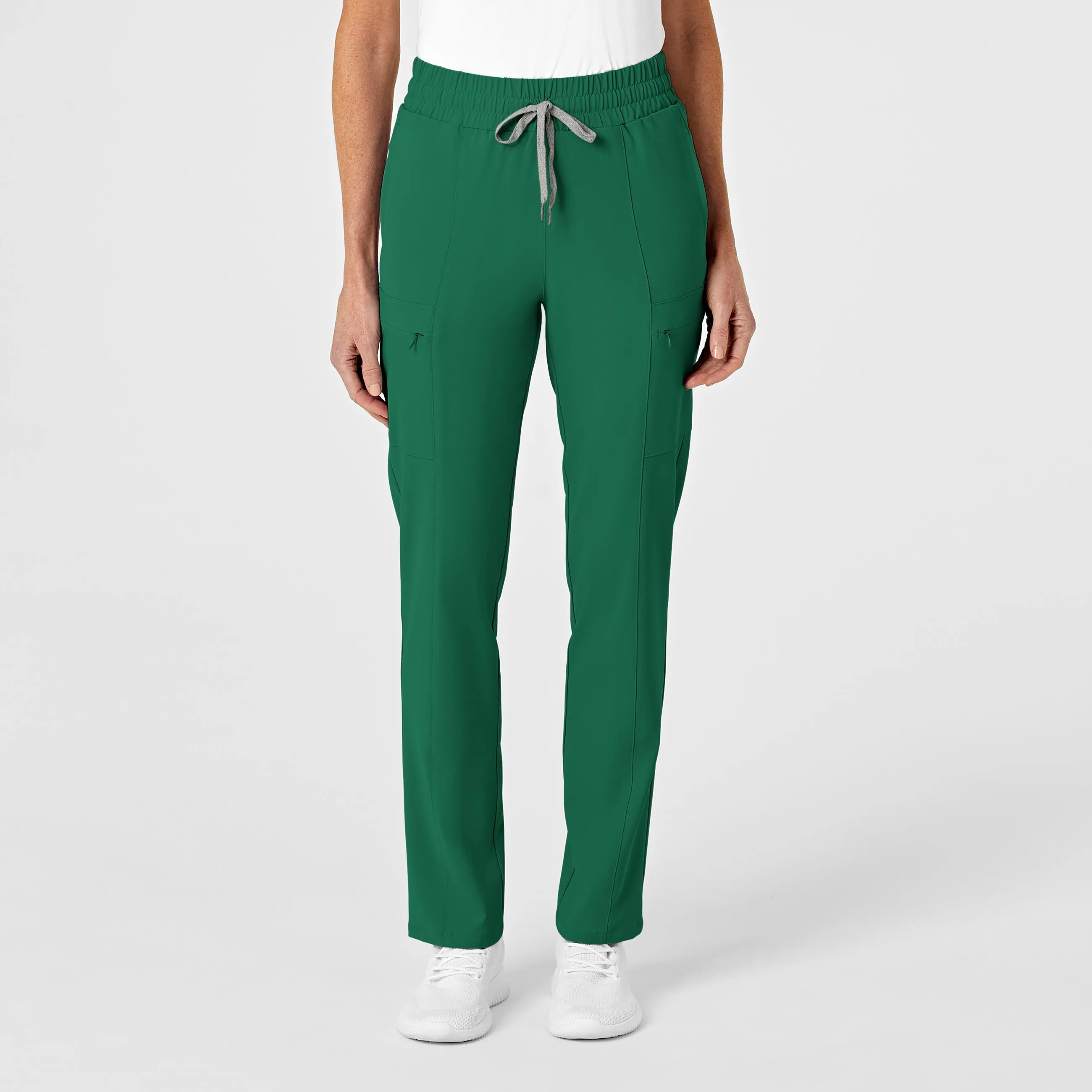 RENEW 5334 High Waist Slim Leg Scrub Pants Hunter