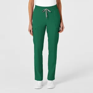 RENEW 5334 High Waist Slim Leg Scrub Pants Hunter