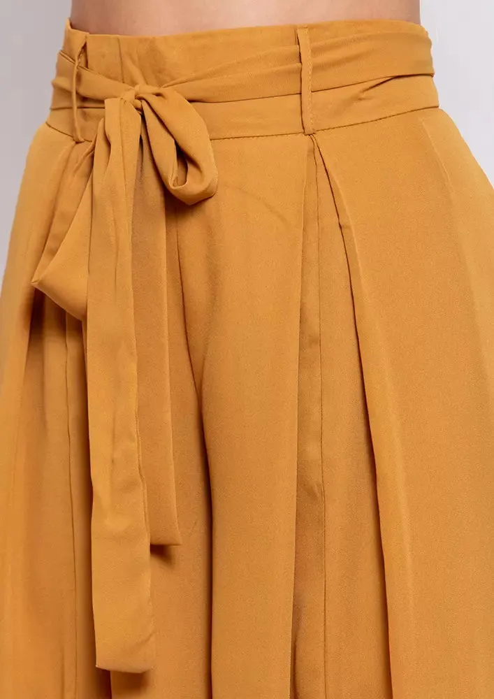 Retro Style Broad Leg Pants