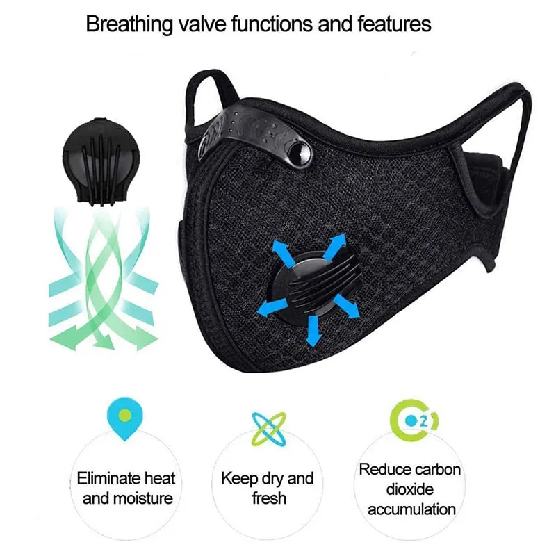 Rewashable Face Mask Anti PM2.5 Dust Mouth Mask