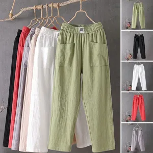 Sara | Linen Blend Pants