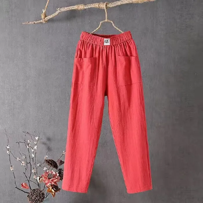Sara | Linen Blend Pants