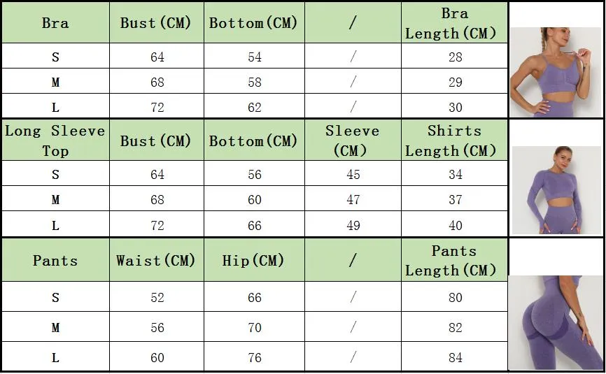 Seamless Women Sport Set For Gym Long Sleeve Top High Waist Belly Control Leggings Clothes Seamless Sport Suit Sexy Booty Girls